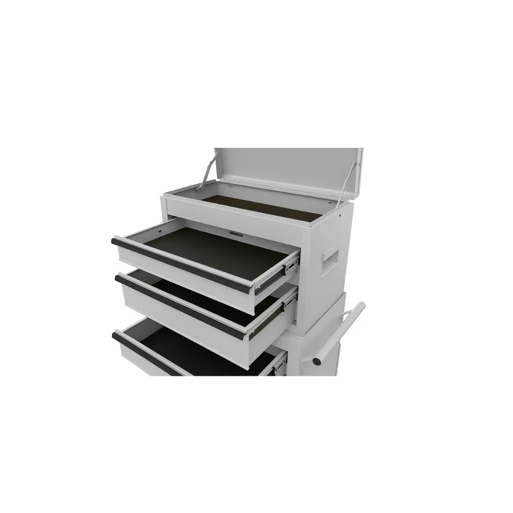 20-Inch Heavy Duty Steel Tool Chest, 300 Lbs Capacity, White