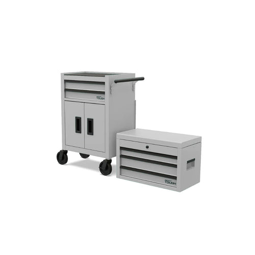 20-Inch Heavy Duty Steel Tool Chest, 300 Lbs Capacity, White