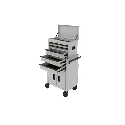 20-Inch Heavy Duty Steel Tool Chest, 300 Lbs Capacity, White